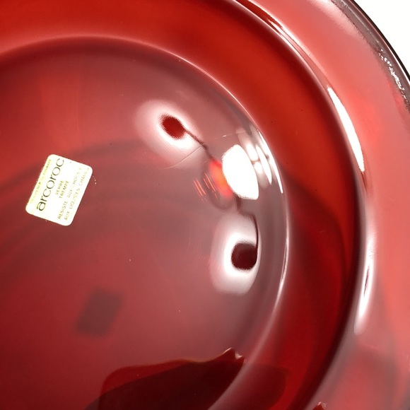 Arcorco France Ruby Red Set Of Four Salad Plates - Picture 6 of 10